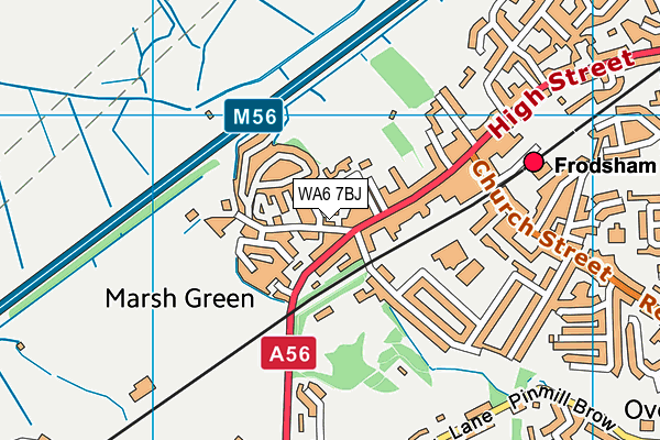 WA6 7BJ map - OS VectorMap District (Ordnance Survey) WA6 7BJ map - OS VectorMap District (Ordnance Survey)