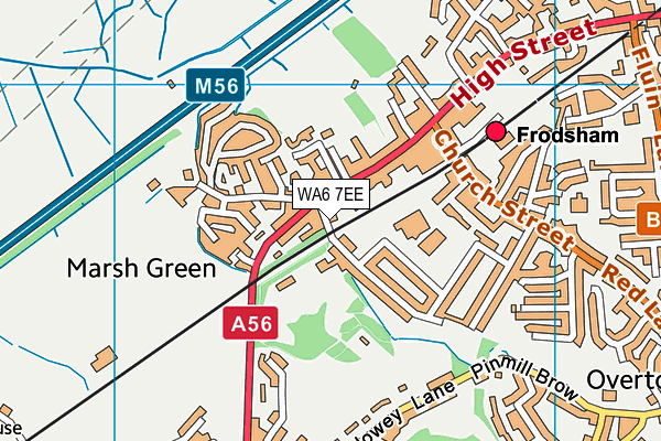 WA6 7EE map - OS VectorMap District (Ordnance Survey) WA6 7EE map - OS VectorMap District (Ordnance Survey)