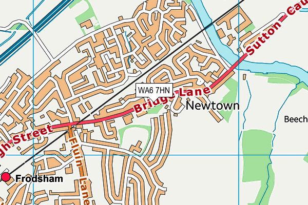WA6 7HN map - OS VectorMap District (Ordnance Survey) WA6 7HN map - OS VectorMap District (Ordnance Survey)