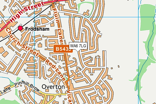 WA6 7LG map - OS VectorMap District (Ordnance Survey) WA6 7LG map - OS VectorMap District (Ordnance Survey)