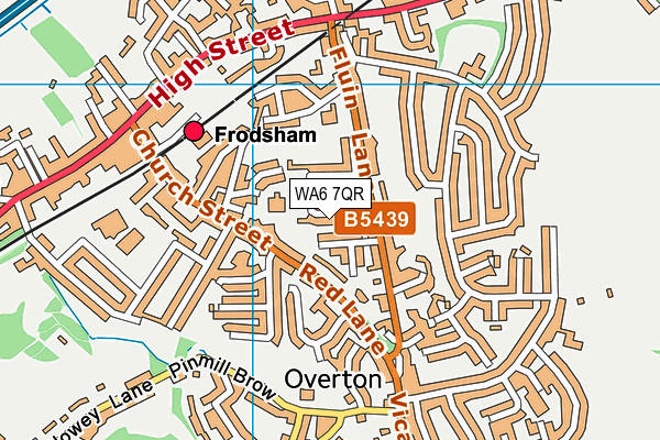 WA6 7QR map - OS VectorMap District (Ordnance Survey) WA6 7QR map - OS VectorMap District (Ordnance Survey)