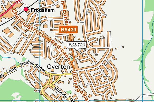 WA6 7QU map - OS VectorMap District (Ordnance Survey) WA6 7QU map - OS VectorMap District (Ordnance Survey)
