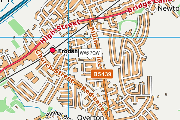 WA6 7QW map - OS VectorMap District (Ordnance Survey) WA6 7QW map - OS VectorMap District (Ordnance Survey)