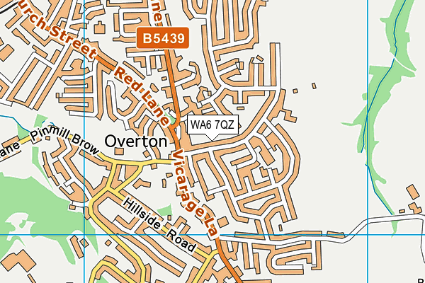 WA6 7QZ map - OS VectorMap District (Ordnance Survey) WA6 7QZ map - OS VectorMap District (Ordnance Survey)