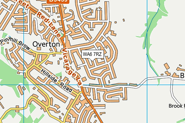 WA6 7RZ map - OS VectorMap District (Ordnance Survey) WA6 7RZ map - OS VectorMap District (Ordnance Survey)