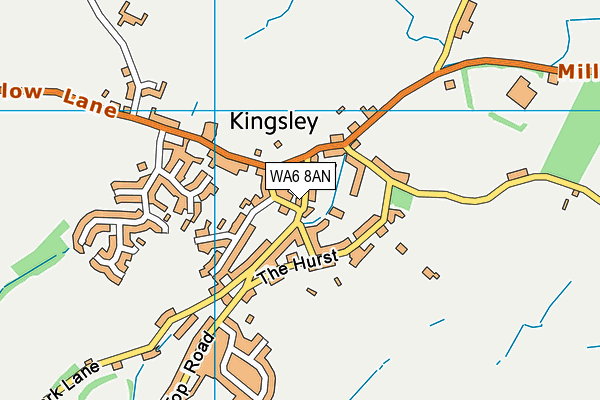 WA6 8AN map - OS VectorMap District (Ordnance Survey)