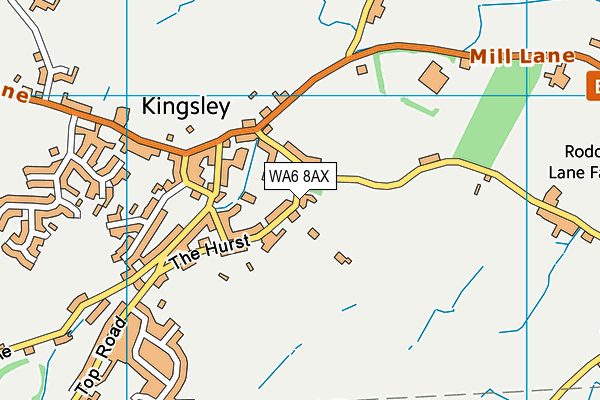 WA6 8AX map - OS VectorMap District (Ordnance Survey) WA6 8AX map - OS VectorMap District (Ordnance Survey)