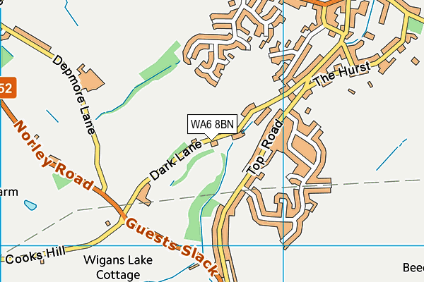 WA6 8BN map - OS VectorMap District (Ordnance Survey) WA6 8BN map - OS VectorMap District (Ordnance Survey)