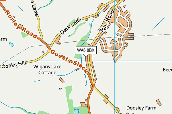 WA6 8BX map - OS VectorMap District (Ordnance Survey) WA6 8BX map - OS VectorMap District (Ordnance Survey)