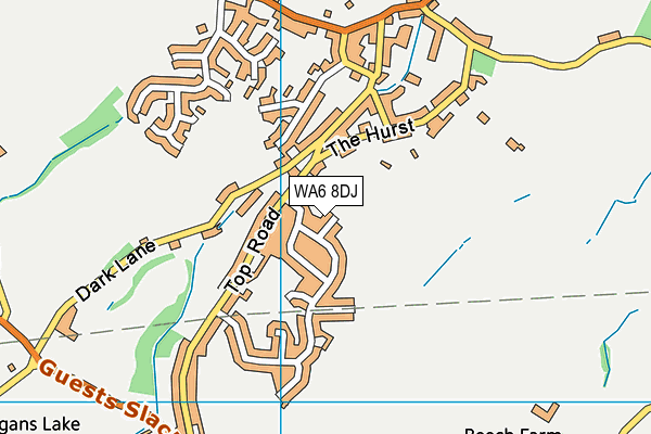 WA6 8DJ map - OS VectorMap District (Ordnance Survey) WA6 8DJ map - OS VectorMap District (Ordnance Survey)