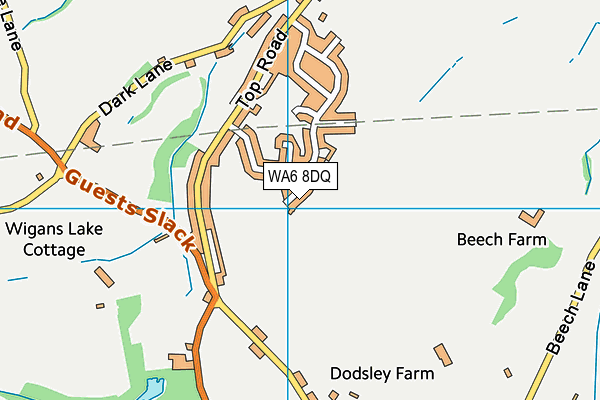 WA6 8DQ map - OS VectorMap District (Ordnance Survey) WA6 8DQ map - OS VectorMap District (Ordnance Survey)