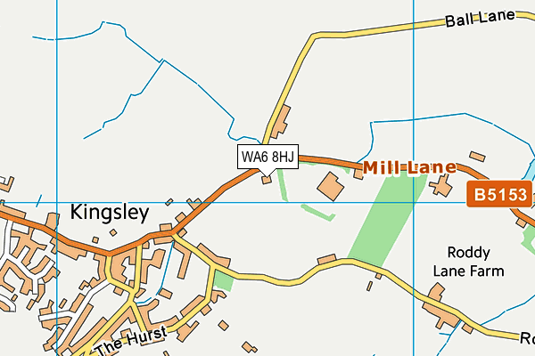 WA6 8HJ map - OS VectorMap District (Ordnance Survey) WA6 8HJ map - OS VectorMap District (Ordnance Survey)