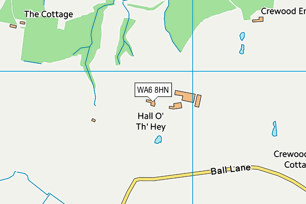 WA6 8HN map - OS VectorMap District (Ordnance Survey) WA6 8HN map - OS VectorMap District (Ordnance Survey)