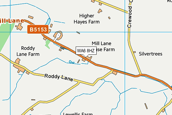 WA6 8HZ map - OS VectorMap District (Ordnance Survey) WA6 8HZ map - OS VectorMap District (Ordnance Survey)