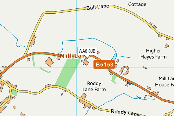 WA6 8JB map - OS VectorMap District (Ordnance Survey) WA6 8JB map - OS VectorMap District (Ordnance Survey)