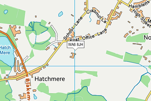 WA6 8JH map - OS VectorMap District (Ordnance Survey) WA6 8JH map - OS VectorMap District (Ordnance Survey)