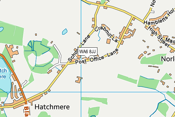 WA6 8JJ map - OS VectorMap District (Ordnance Survey) WA6 8JJ map - OS VectorMap District (Ordnance Survey)