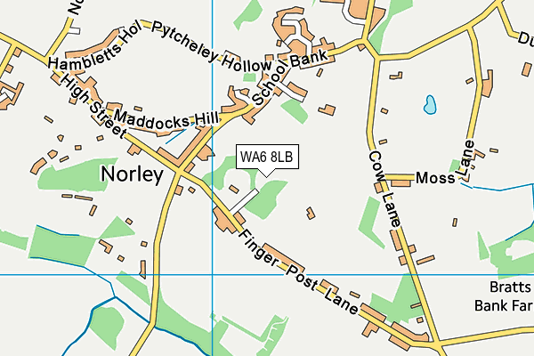 WA6 8LB map - OS VectorMap District (Ordnance Survey) WA6 8LB map - OS VectorMap District (Ordnance Survey)