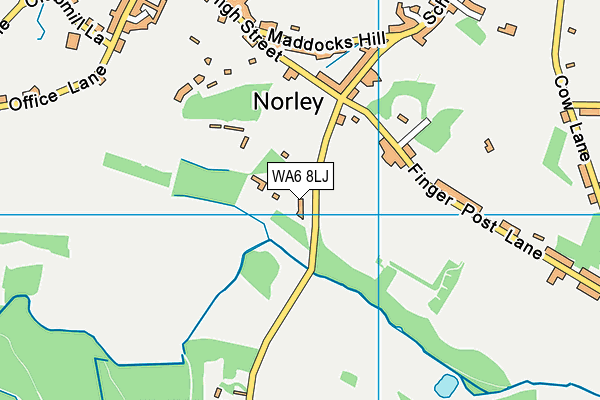 WA6 8LJ map - OS VectorMap District (Ordnance Survey) WA6 8LJ map - OS VectorMap District (Ordnance Survey)