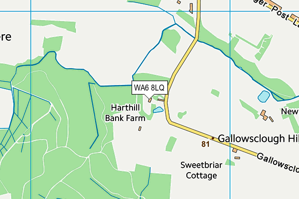 WA6 8LQ map - OS VectorMap District (Ordnance Survey) WA6 8LQ map - OS VectorMap District (Ordnance Survey)