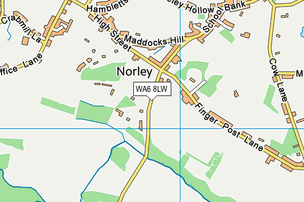 WA6 8LW map - OS VectorMap District (Ordnance Survey) WA6 8LW map - OS VectorMap District (Ordnance Survey)