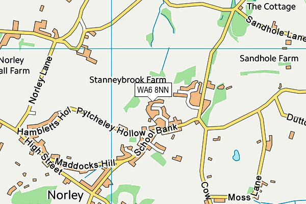 WA6 8NN map - OS VectorMap District (Ordnance Survey) WA6 8NN map - OS VectorMap District (Ordnance Survey)