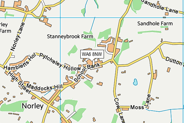 WA6 8NW map - OS VectorMap District (Ordnance Survey) WA6 8NW map - OS VectorMap District (Ordnance Survey)