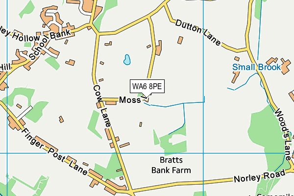 WA6 8PE map - OS VectorMap District (Ordnance Survey) WA6 8PE map - OS VectorMap District (Ordnance Survey)