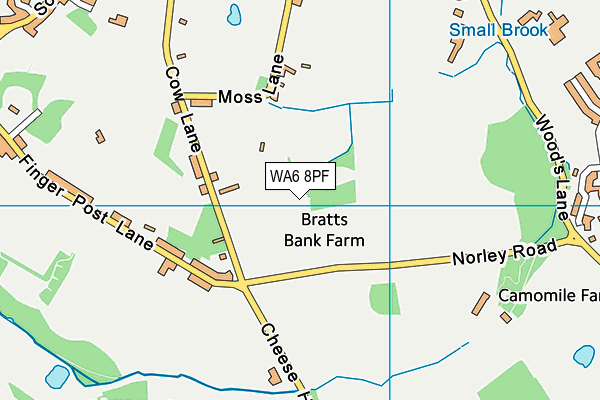 WA6 8PF map - OS VectorMap District (Ordnance Survey) WA6 8PF map - OS VectorMap District (Ordnance Survey)