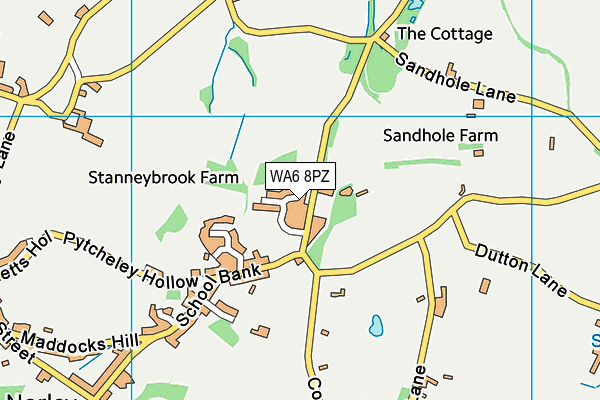 WA6 8PZ map - OS VectorMap District (Ordnance Survey) WA6 8PZ map - OS VectorMap District (Ordnance Survey)