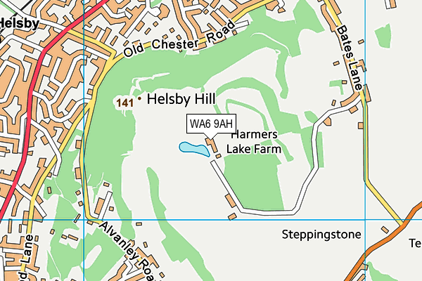 WA6 9AH map - OS VectorMap District (Ordnance Survey) WA6 9AH map - OS VectorMap District (Ordnance Survey)