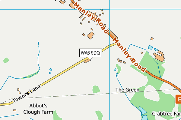 WA6 9DQ map - OS VectorMap District (Ordnance Survey) WA6 9DQ map - OS VectorMap District (Ordnance Survey)