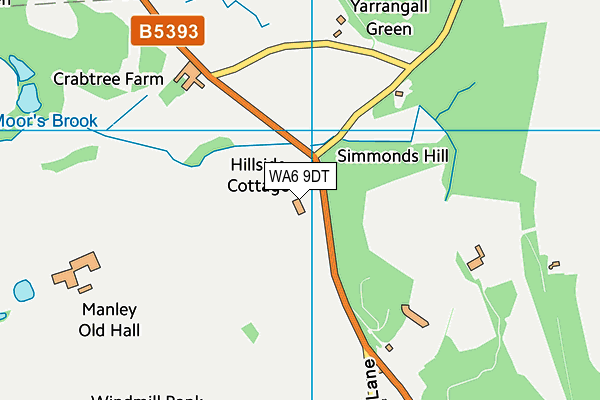WA6 9DT map - OS VectorMap District (Ordnance Survey) WA6 9DT map - OS VectorMap District (Ordnance Survey)