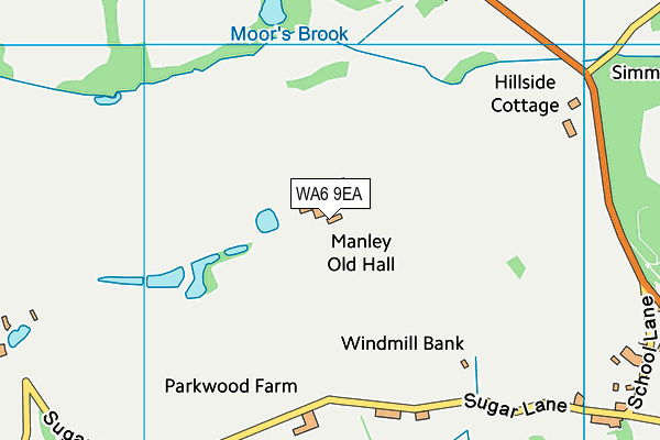 WA6 9EA map - OS VectorMap District (Ordnance Survey) WA6 9EA map - OS VectorMap District (Ordnance Survey)