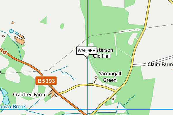 WA6 9EH map - OS VectorMap District (Ordnance Survey) WA6 9EH map - OS VectorMap District (Ordnance Survey)