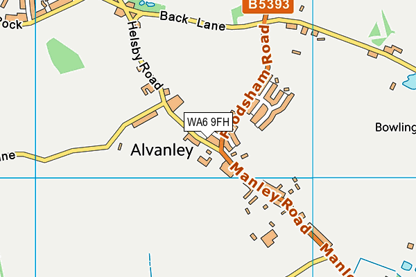 WA6 9FH map - OS VectorMap District (Ordnance Survey)