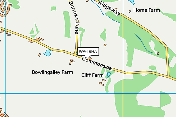 WA6 9HA map - OS VectorMap District (Ordnance Survey)