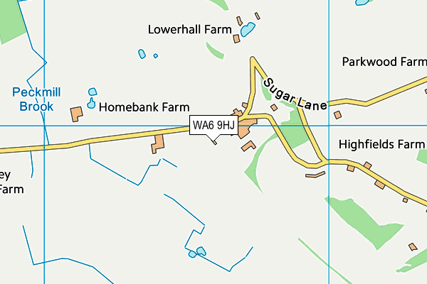 WA6 9HJ map - OS VectorMap District (Ordnance Survey) WA6 9HJ map - OS VectorMap District (Ordnance Survey)