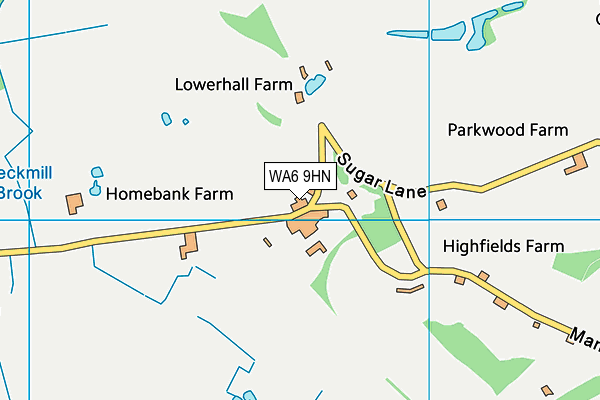 WA6 9HN map - OS VectorMap District (Ordnance Survey)