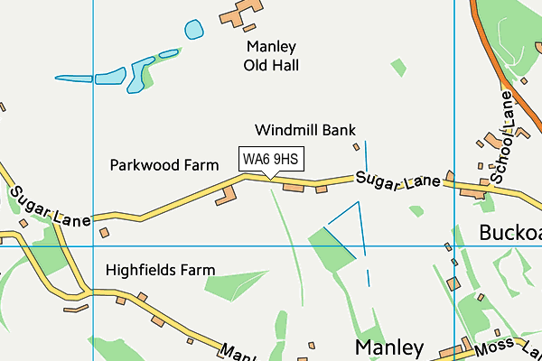 WA6 9HS map - OS VectorMap District (Ordnance Survey) WA6 9HS map - OS VectorMap District (Ordnance Survey)
