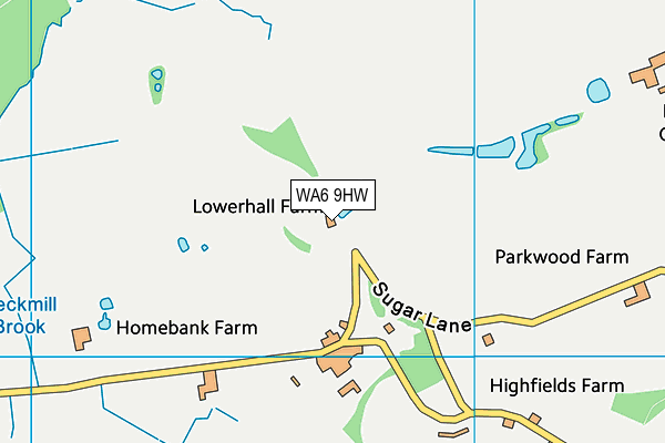 WA6 9HW map - OS VectorMap District (Ordnance Survey) WA6 9HW map - OS VectorMap District (Ordnance Survey)