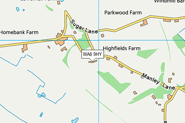 WA6 9HY map - OS VectorMap District (Ordnance Survey) WA6 9HY map - OS VectorMap District (Ordnance Survey)