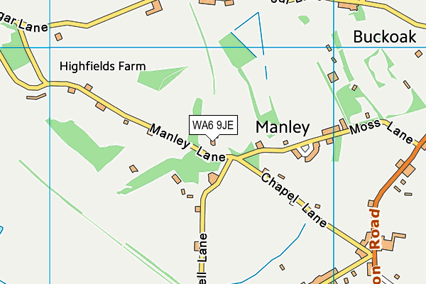 WA6 9JE map - OS VectorMap District (Ordnance Survey) WA6 9JE map - OS VectorMap District (Ordnance Survey)