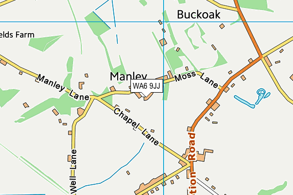 WA6 9JJ map - OS VectorMap District (Ordnance Survey) WA6 9JJ map - OS VectorMap District (Ordnance Survey)