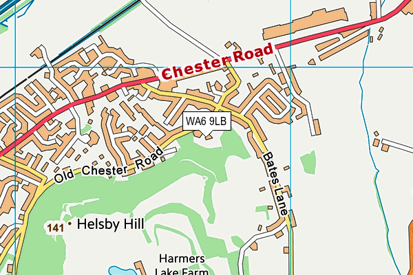 WA6 9LB map - OS VectorMap District (Ordnance Survey) WA6 9LB map - OS VectorMap District (Ordnance Survey)