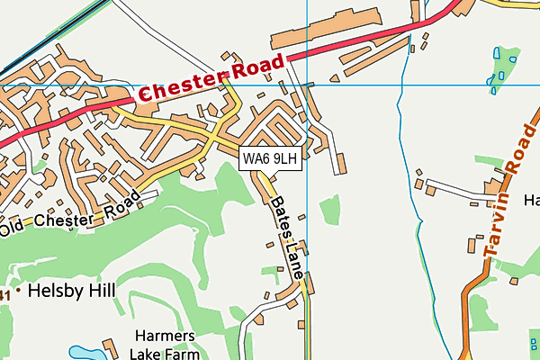 WA6 9LH map - OS VectorMap District (Ordnance Survey)