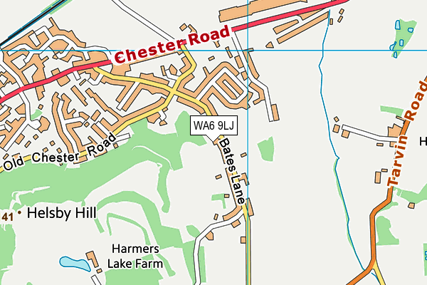 WA6 9LJ map - OS VectorMap District (Ordnance Survey) WA6 9LJ map - OS VectorMap District (Ordnance Survey)
