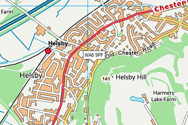 WA6 9PF map - OS VectorMap District (Ordnance Survey) WA6 9PF map - OS VectorMap District (Ordnance Survey)
