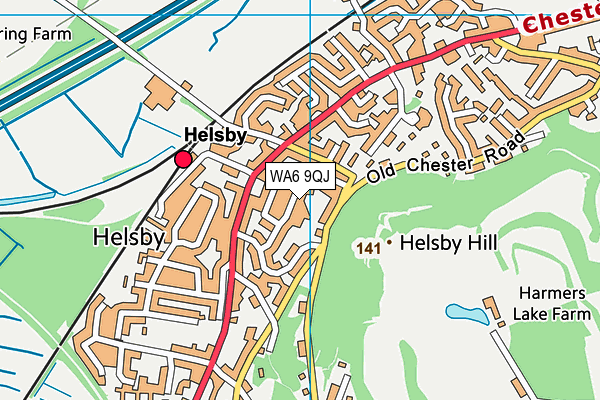 WA6 9QJ map - OS VectorMap District (Ordnance Survey) WA6 9QJ map - OS VectorMap District (Ordnance Survey)