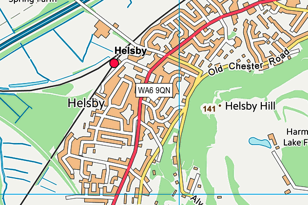 WA6 9QN map - OS VectorMap District (Ordnance Survey) WA6 9QN map - OS VectorMap District (Ordnance Survey)
